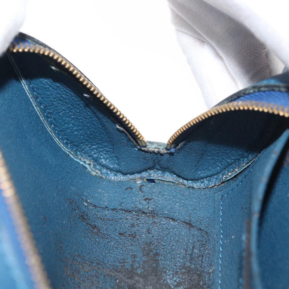 LOUIS VUITTON Epi Dauphine PM Pouch Blue M48445 LV Auth ti3870