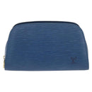LOUIS VUITTON Epi Dauphine PM Pouch Blue M48445 LV Auth ti3870-13