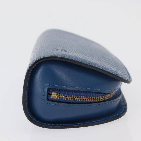 LOUIS VUITTON Epi Dauphine PM Pouch Blue M48445 LV Auth ti3870