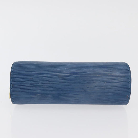 LOUIS VUITTON Epi Dauphine PM Pouch Blue M48445 LV Auth ti3870