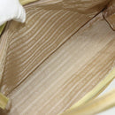 PRADA Hand Bag Nylon Beige Silver Auth ti3872-24