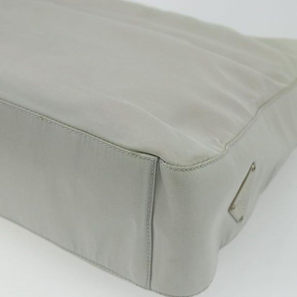 PRADA Hand Bag Nylon Baby Blue Clear Auth ti3873