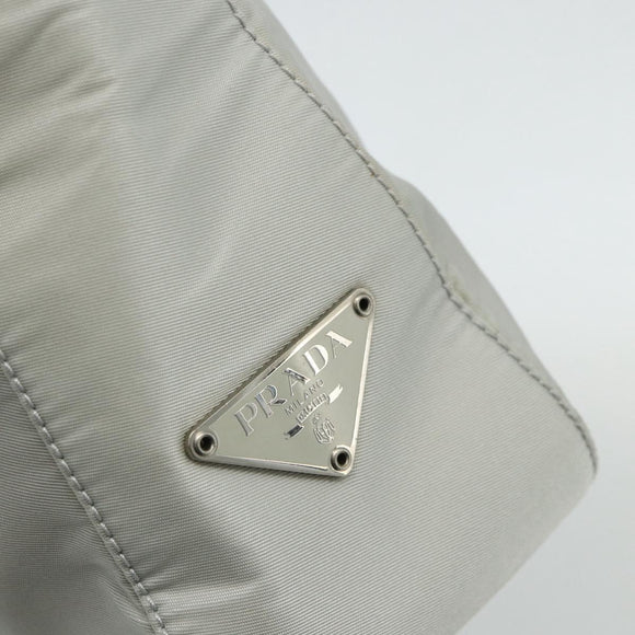 PRADA Hand Bag Nylon Baby Blue Clear Auth ti3873
