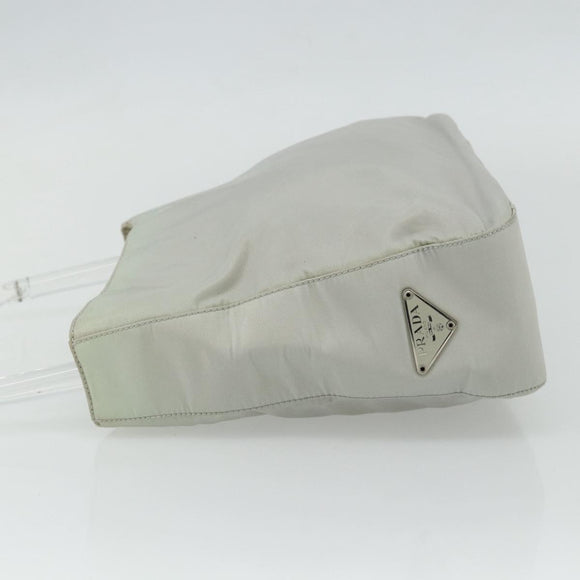 PRADA Hand Bag Nylon Baby Blue Clear Auth ti3873