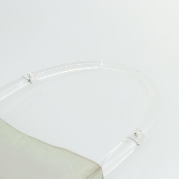 PRADA Hand Bag Nylon Baby Blue Clear Auth ti3873
