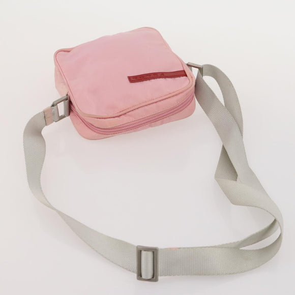 PRADA Sports Hand Bag Nylon 3 Set Black Pink khaki Auth ti3874