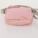 PRADA Sports Hand Bag Nylon 3 Set Black Pink khaki Auth ti3874-14