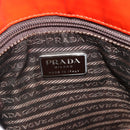 PRADA Tote Bag Patent leather Red Silver Auth ti3877-18