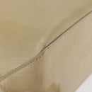 LOUIS VUITTON Monogram Vernis Reade PM Hand Bag Beige M91144 LV Auth ti3878-9