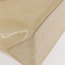 LOUIS VUITTON Monogram Vernis Reade PM Hand Bag Beige M91144 LV Auth ti3878-15