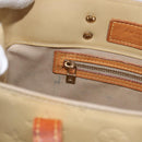 LOUIS VUITTON Monogram Vernis Reade PM Hand Bag Beige M91144 LV Auth ti3878-20