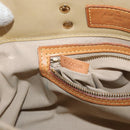 LOUIS VUITTON Monogram Vernis Reade PM Hand Bag Beige M91144 LV Auth ti3878-12