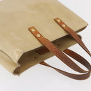LOUIS VUITTON Monogram Vernis Reade PM Hand Bag Beige M91144 LV Auth ti3878-6