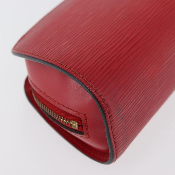 LOUIS VUITTON Epi Dauphine PM Pouch Castilian Red M48447 LV Auth ti3880