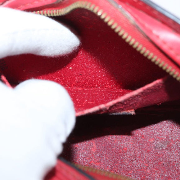 LOUIS VUITTON Epi Dauphine PM Pouch Castilian Red M48447 LV Auth ti3880