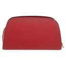 LOUIS VUITTON Epi Dauphine PM Pouch Castilian Red M48447 LV Auth ti3880-2