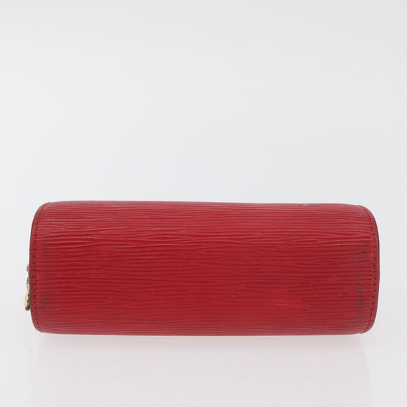 LOUIS VUITTON Epi Dauphine PM Pouch Castilian Red M48447 LV Auth ti3880