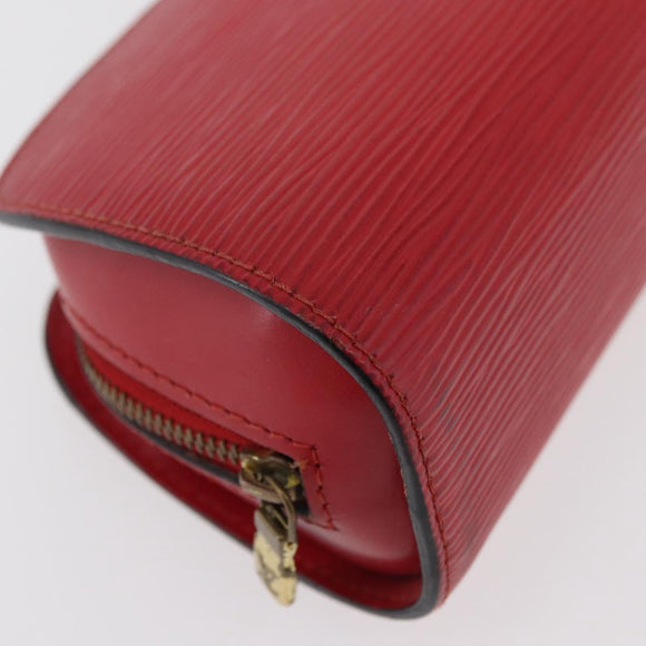 LOUIS VUITTON Epi Dauphine PM Pouch Castilian Red M48447 LV Auth ti3880