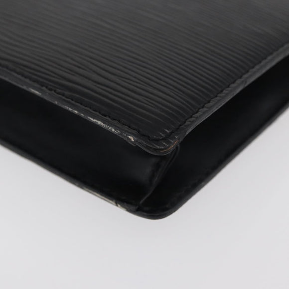 LOUIS VUITTON Epi Trousse 15 Pouch Black M48502 LV Auth ti3882