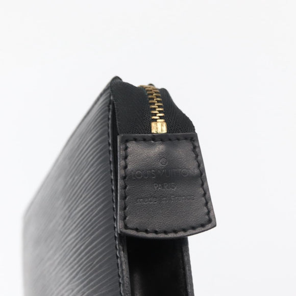 LOUIS VUITTON Epi Trousse 15 Pouch Black M48502 LV Auth ti3882