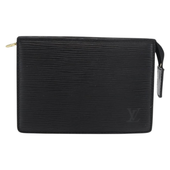 LOUIS VUITTON Epi Trousse 15 Pouch Black M48502 LV Auth ti3882