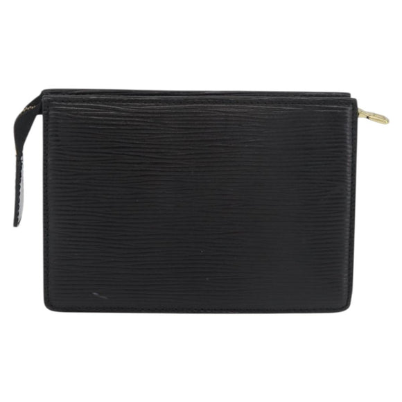 LOUIS VUITTON Epi Trousse 15 Pouch Black M48502 LV Auth ti3882