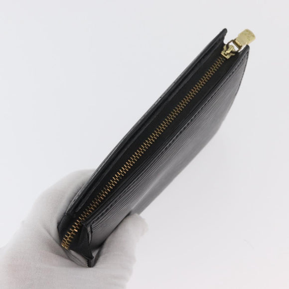 LOUIS VUITTON Epi Trousse 15 Pouch Black M48502 LV Auth ti3882
