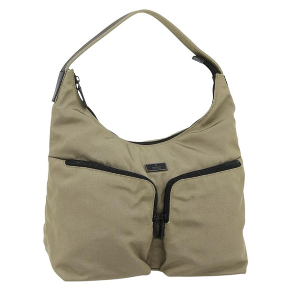 GUCCI Shoulder Bag Nylon Beige 001 3380 1705 Auth ti3889