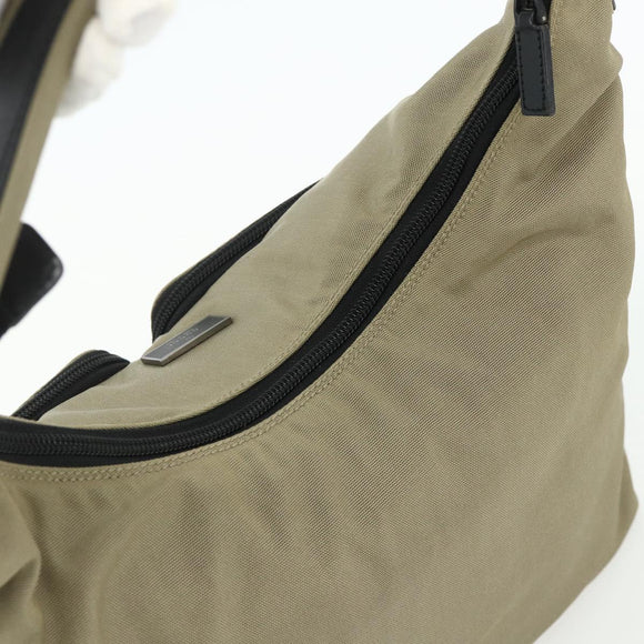 GUCCI Shoulder Bag Nylon Beige 001 3380 1705 Auth ti3889