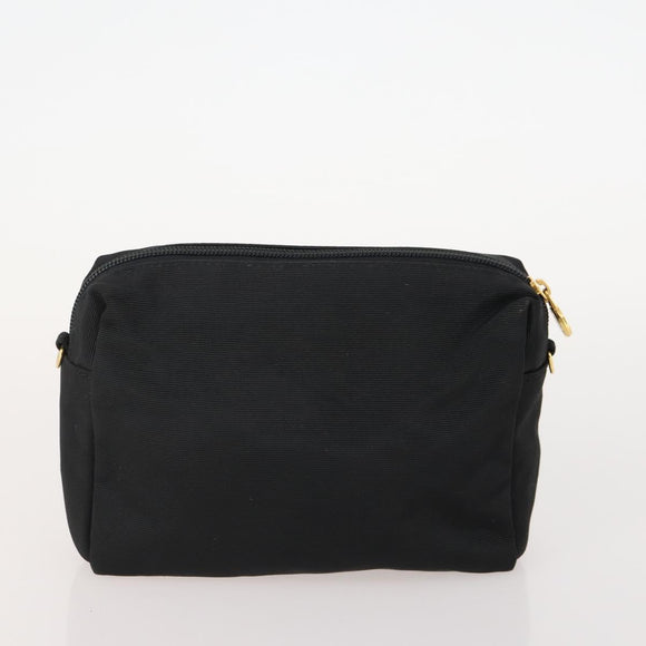 FENDI Pecan Canvas Hand Bag Nylon PVC 4 Set Brown Black Auth ti3892