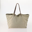 FENDI Pecan Canvas Hand Bag Nylon PVC 4 Set Brown Black Auth ti3892-9