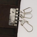 BURBERRY Nova Check Pouch Canvas Leather 3 Set Beige Black Auth ti3893-21