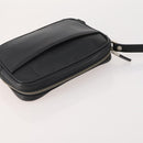 BURBERRY Nova Check Pouch Canvas Leather 3 Set Beige Black Auth ti3893-5
