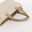 CHANEL New Travel Line Tote Bag Nylon 2 Set Beige CC Auth ti3894-13