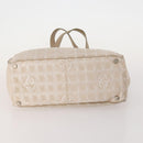 CHANEL New Travel Line Tote Bag Nylon 2 Set Beige CC Auth ti3895-7