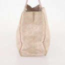 CHANEL New Travel Line Tote Bag Nylon 2 Set Pink Beige CC Auth ti3896-12