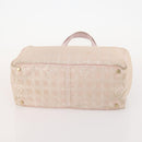 CHANEL New Travel Line Tote Bag Nylon 2 Set Pink Beige CC Auth ti3896-15