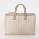 CHANEL New Travel Line Tote Bag Nylon 2 Set Pink Beige CC Auth ti3896-2