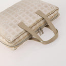 CHANEL New Travel Line Tote Bag Nylon 2 Set Pink Beige CC Auth ti3896-5