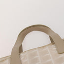 CHANEL New Travel Line Tote Bag Nylon 2 Set Pink Beige CC Auth ti3896-6