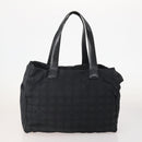 CHANEL New Travel Line Tote Bag Nylon 3 Set Black CC Auth ti3897-10