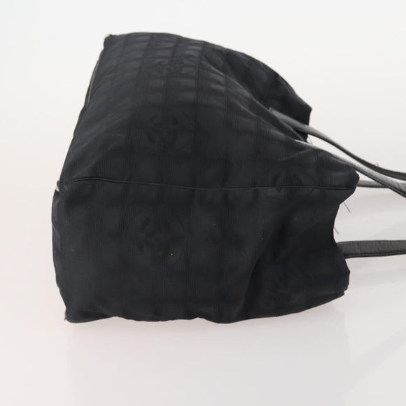 CHANEL New Travel Line Tote Bag Nylon 3 Set Black CC Auth ti3897