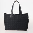 CHANEL New Travel Line Tote Bag Nylon 3 Set Black CC Auth ti3897-2