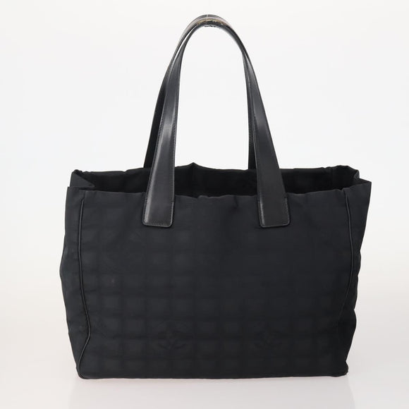 CHANEL New Travel Line Tote Bag Nylon 3 Set Black CC Auth ti3897
