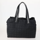 CHANEL New Travel Line Tote Bag Nylon 3 Set Black CC Auth ti3897-9