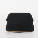 HERMES Tote Bag Canvas 4 Set Gray Black Auth ti3899-20