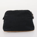 HERMES Tote Bag Canvas 4 Set Gray Black Auth ti3899-21
