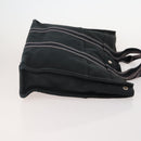 HERMES Tote Bag Canvas 4 Set Gray Black Auth ti3899-4