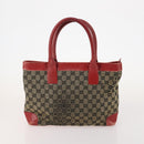 GUCCI GG Canvas Shoulder Bag Nylon 3 Set Beige Black Auth ti3900-10