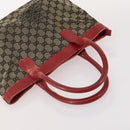 GUCCI GG Canvas Shoulder Bag Nylon 3 Set Beige Black Auth ti3900-12